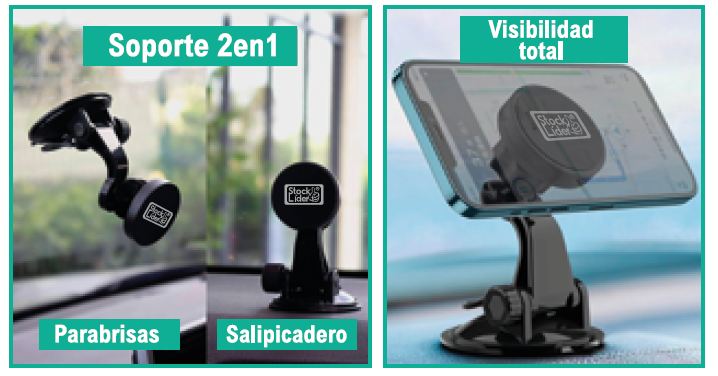 Soporte móvil de ventosa para coche