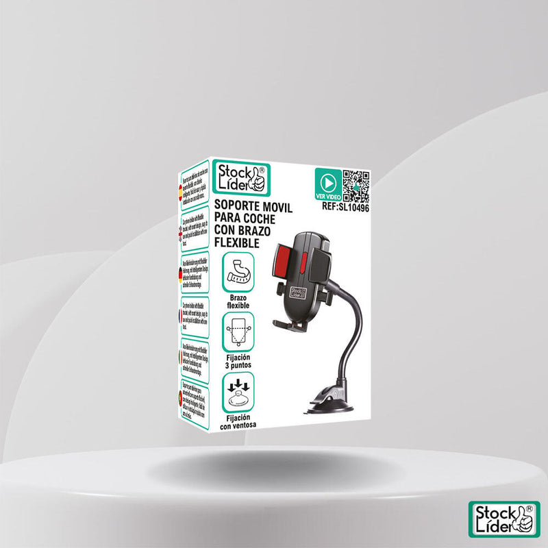 Soporte móvil para coche con brazo flexible